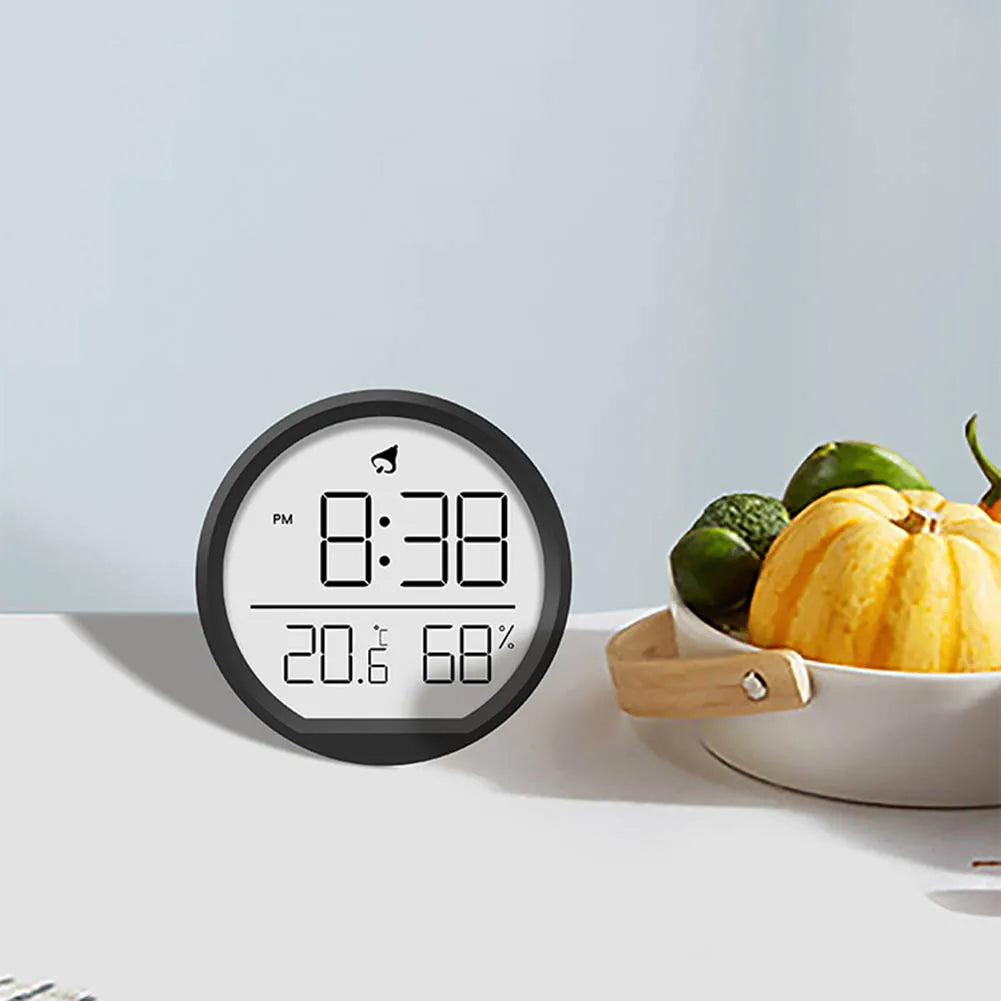 Multi-function Clock Indoor Temperature Humidity Clock Date Display Electronic Alarm Clock Home Wall Mounted Clock