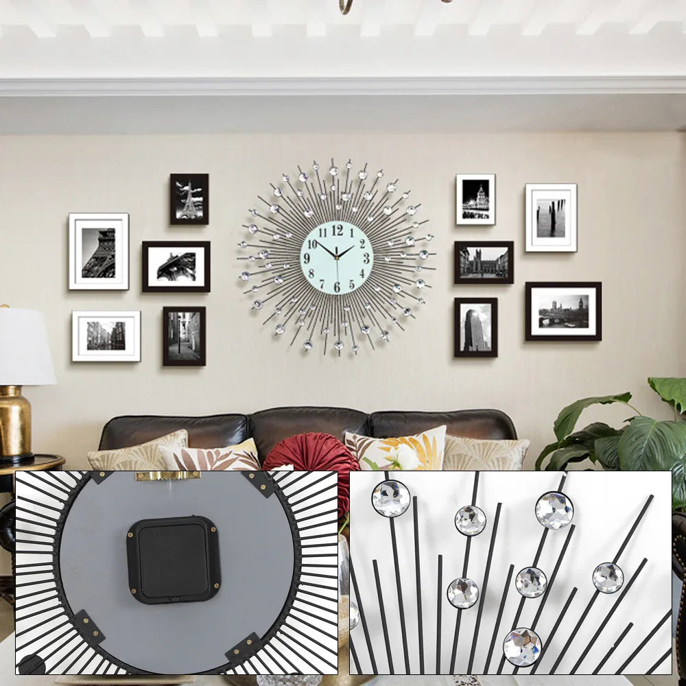 Buy Luxury Sunburst Wall Clock | $104.35 | Modern & Elegant