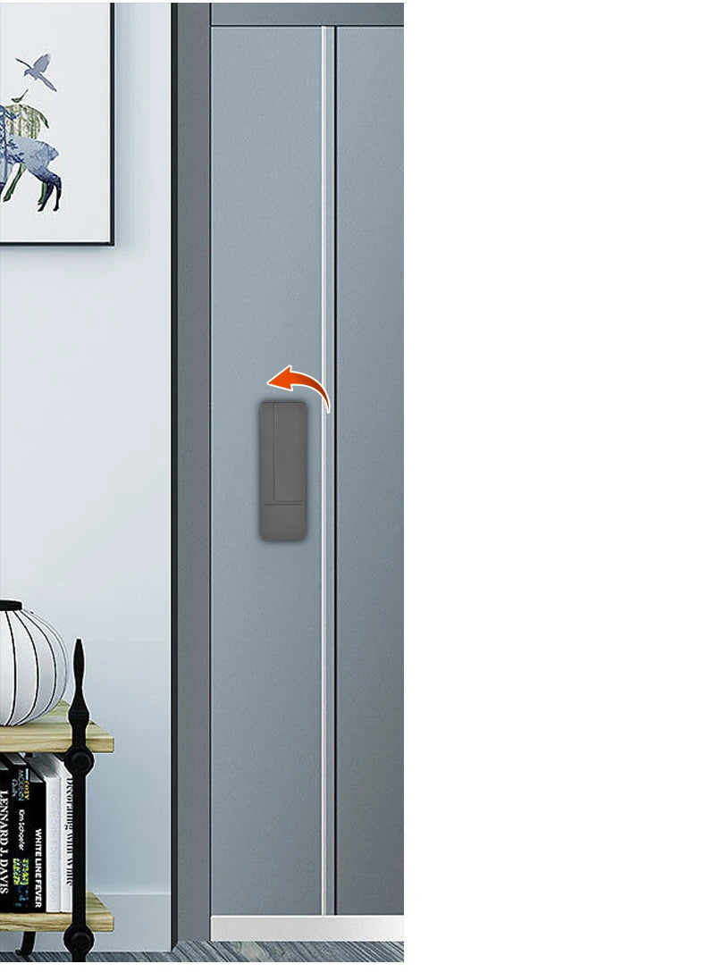 Advanced Security Lock, Invisible Lock, Indoor Bedroom, Bathroom Door Lock, Ultra-thin Silent Magnetic Suction, No Handle Lock