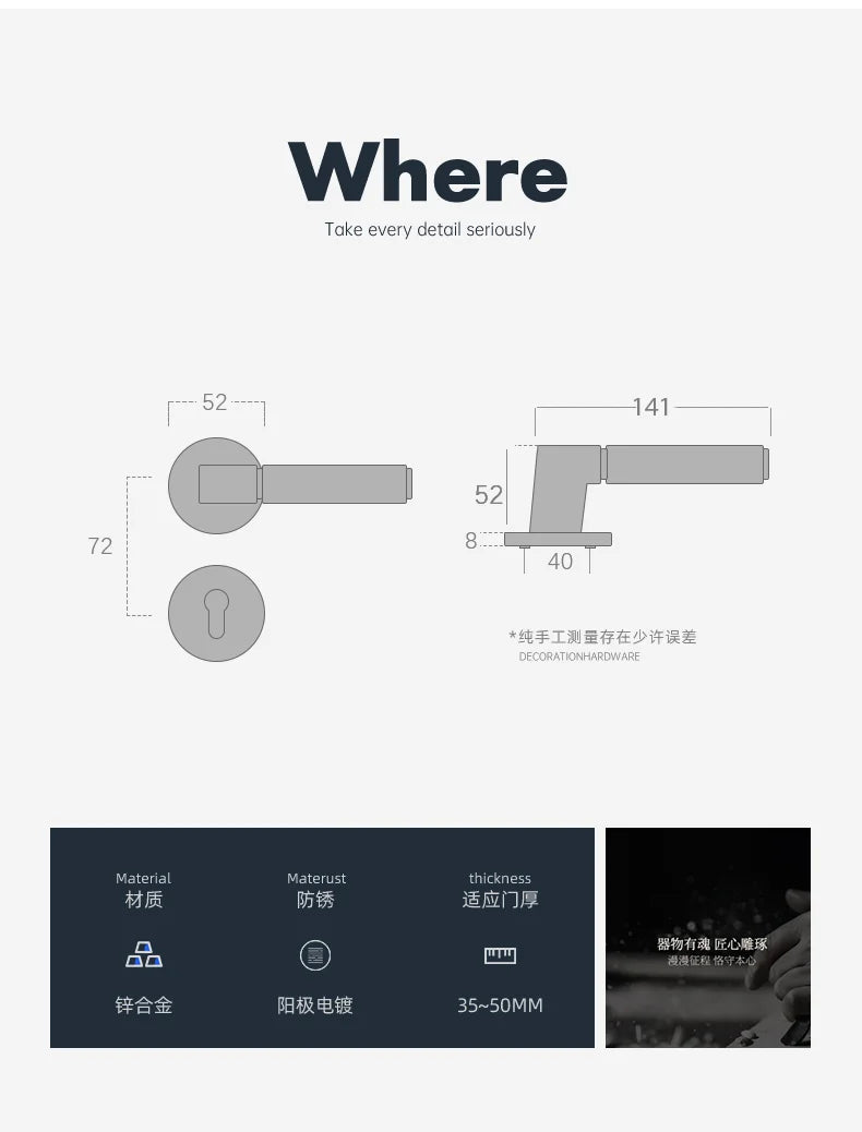 Premium Bedroom Door Lock - Secure & Stylish | Only $111.88