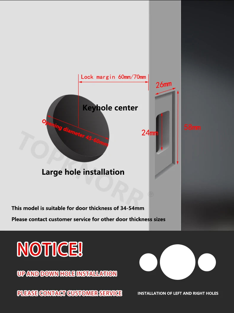 Bedroom Black Door Lock Magnetic Mute Lock Indoor Wooden Door Lock Bathroom Household Simple Door Handle Locks Handles Interior