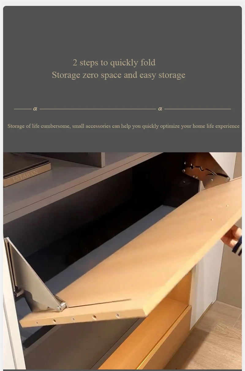 Downward Flipping Cabinet Door Support 80kg Stainless Steel Bracket Desk Flip Table Top Connection Pull-Down Hinge