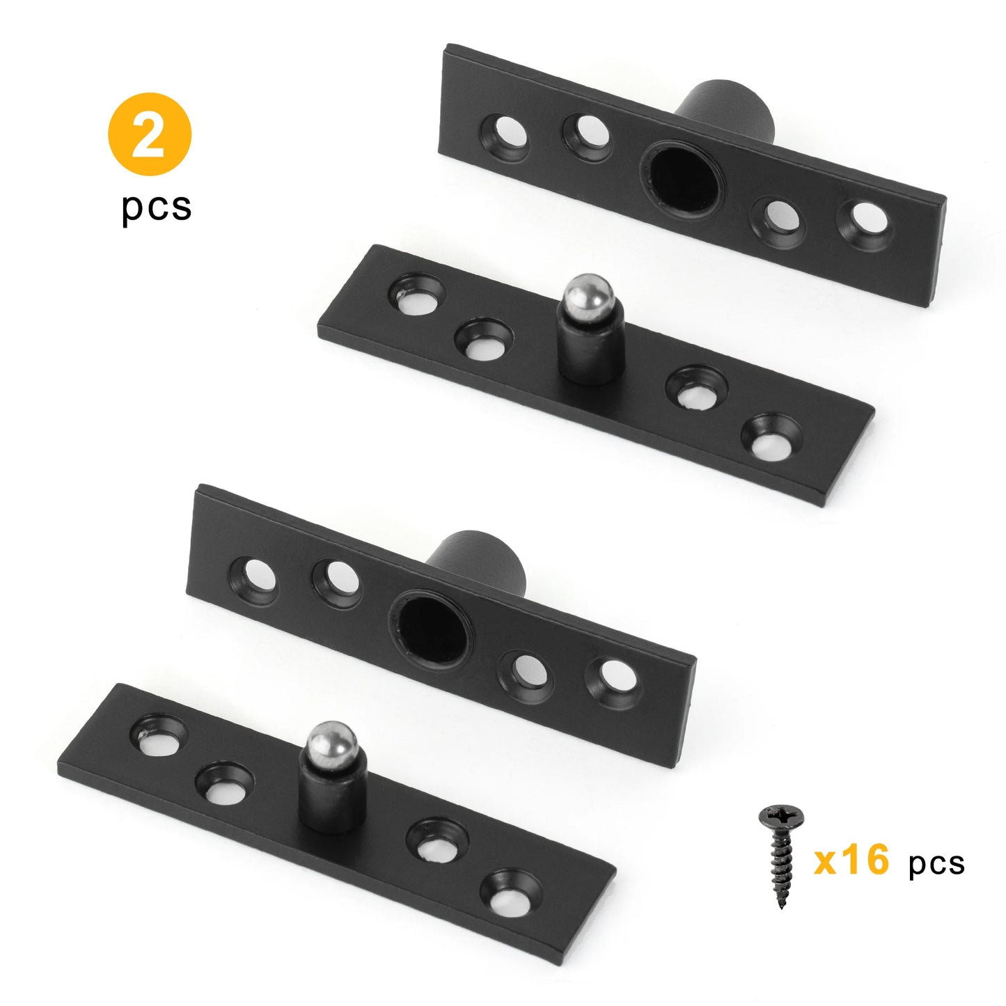 Stainless Steel Pivot Hinge Central and Offset-Axes Rotating Hinge 360 Degree Door Concealing Up Down Shaft for Wooden Doors