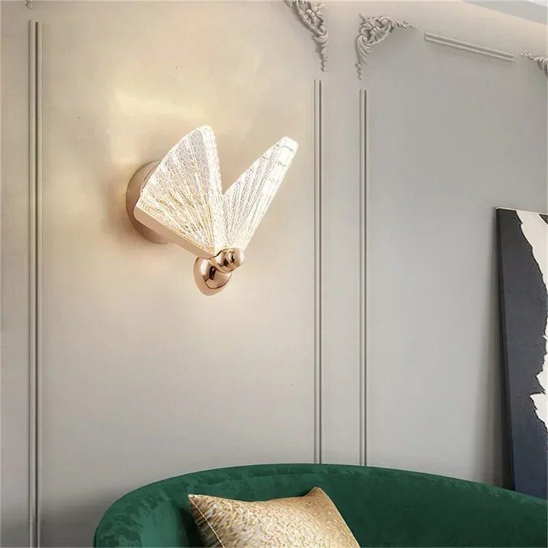 TEMAR Nordic Creative Butterfly Wall Lights Sconces Modern LED Lamps Fixtures Decorative for Home