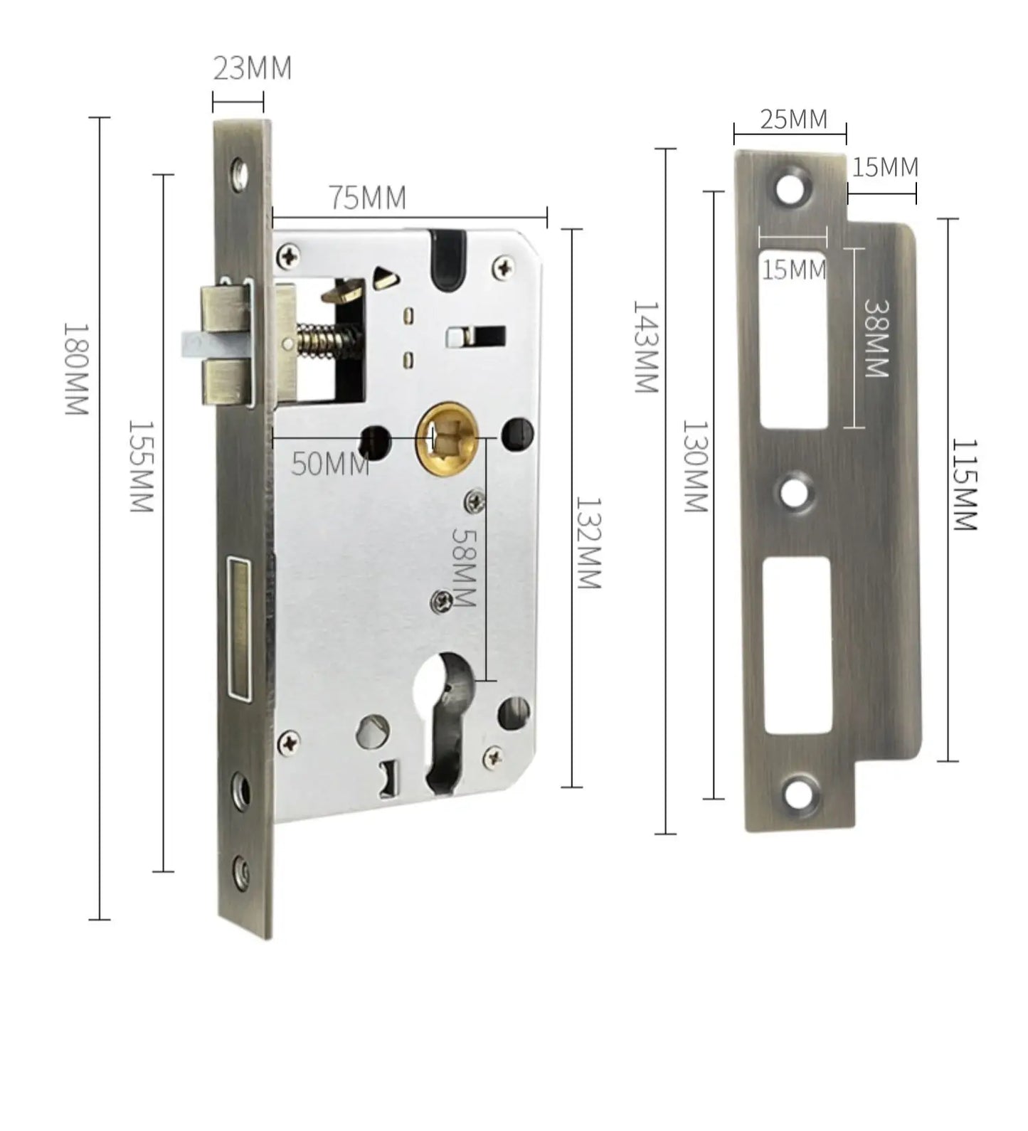 Advanced Security Lock, Invisible Lock, Indoor Bedroom, Bathroom Door Lock, Ultra-thin Silent Magnetic Suction, No Handle Lock