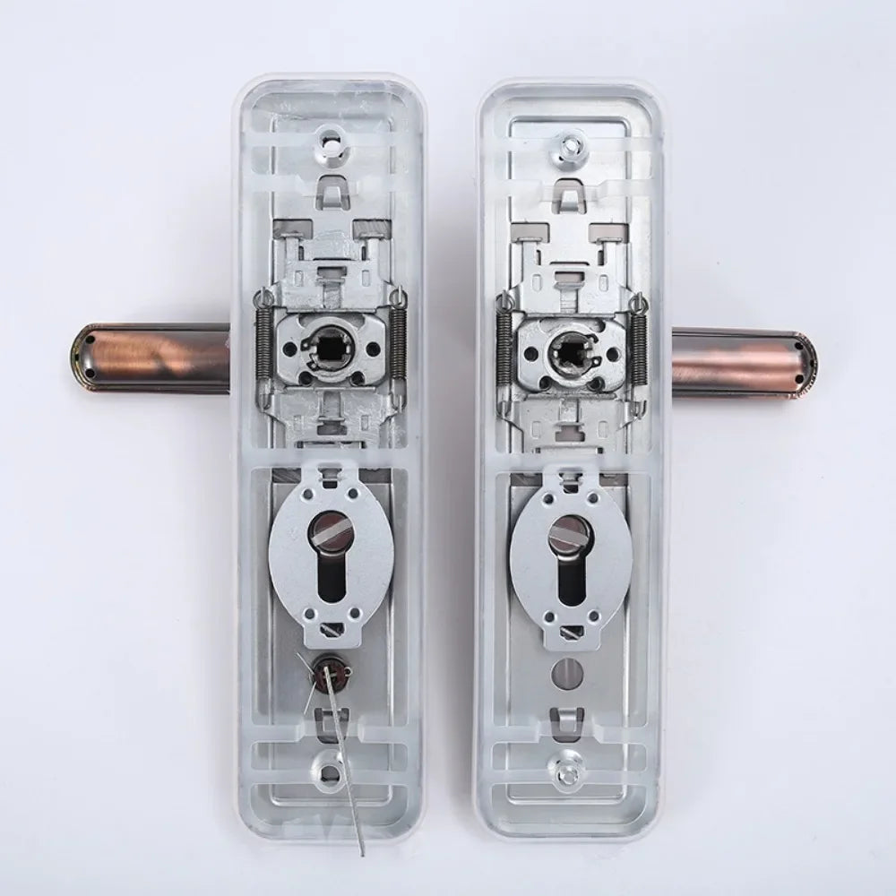 68 mm Double-Side Anti-Theft Door Lever with Dual-Spring and Anti-Pry Design, Universal Fit Handle