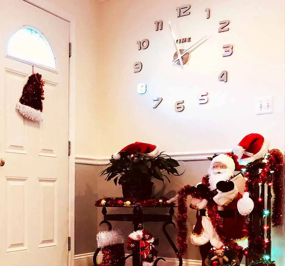 MCDFL 3D Large Wall Clock Self Adhesive Acrylic Mirror Stickers Giant Watches Timepiece Decoration Living Room for Home Interior