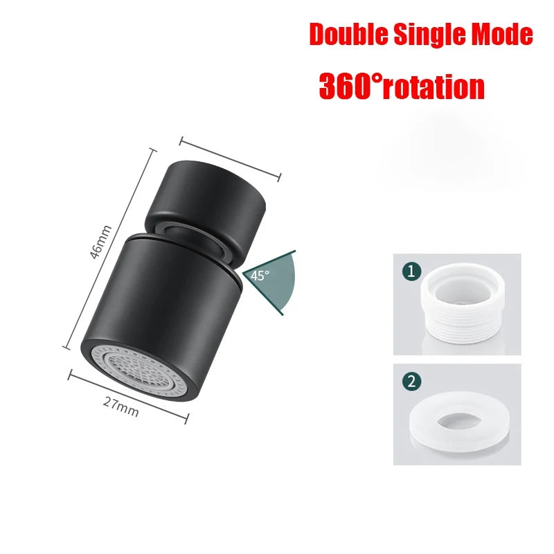 Kitchen Faucet Spray Head Filter Adjustable 360° Rotary Splashback Tap Nozzle Bubbler Kitchen Sink Faucet Aerator Bathroom Fit