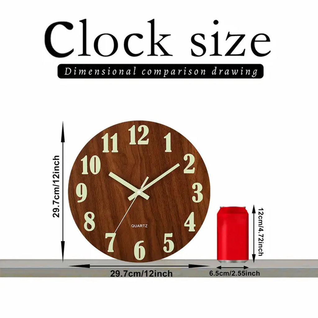 Buy Silent Luminous Wall Clock for Home - Only $35!