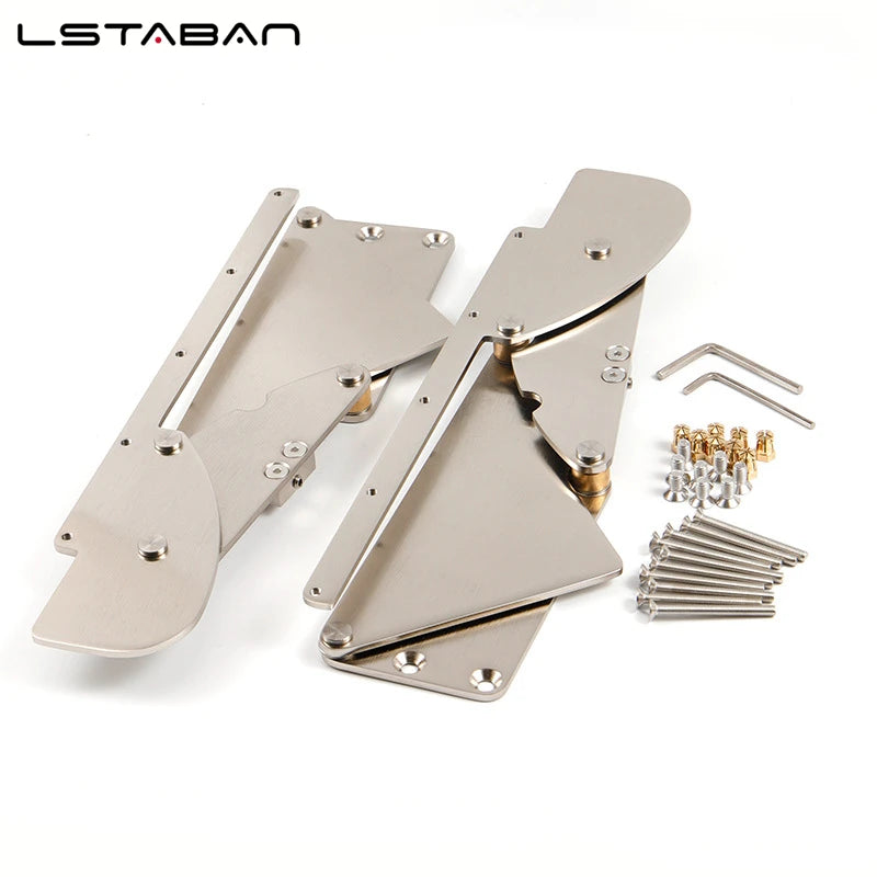 Downward Flipping Cabinet Door Support 80kg Stainless Steel Bracket Desk Flip Table Top Connection Pull-Down Hinge