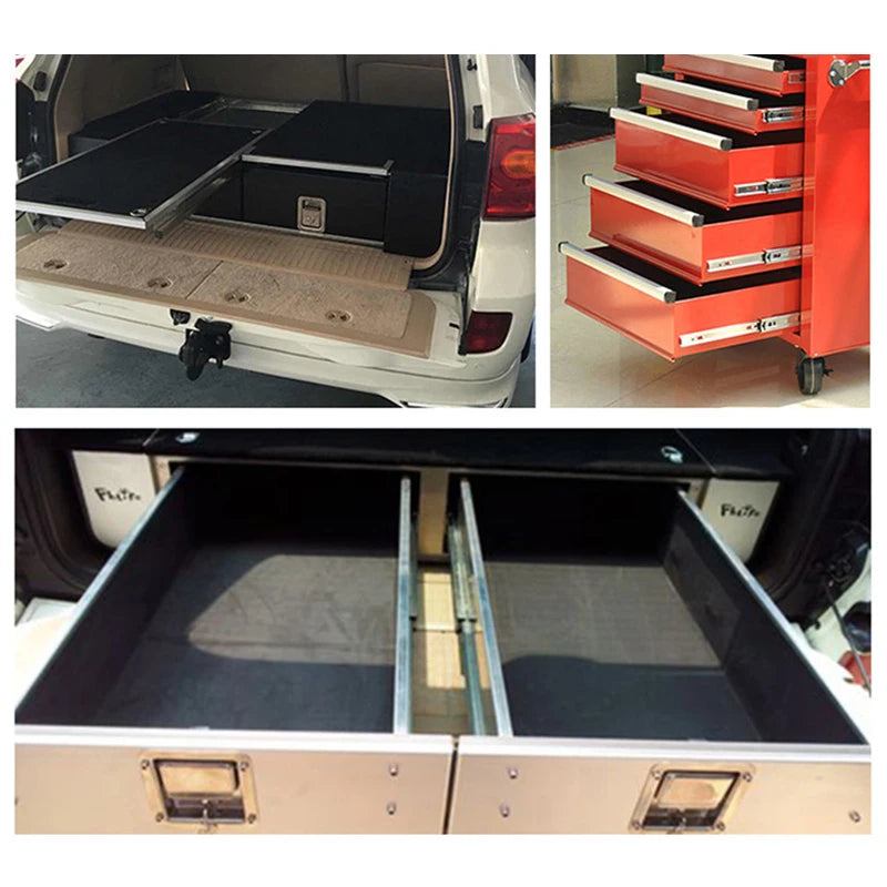 YOUTHUA 51mm Heavy Duty 68kg Drawer Slide Rail Runners Full Extension Industrial Drawer Slides Sliding Door Hardware Furniture