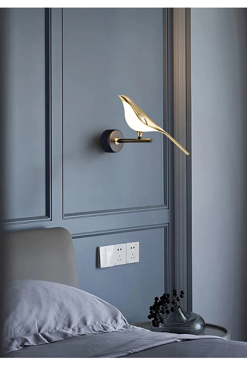 Buy Nordic Golden Bird LED Wall Lamp | Save 20% Now