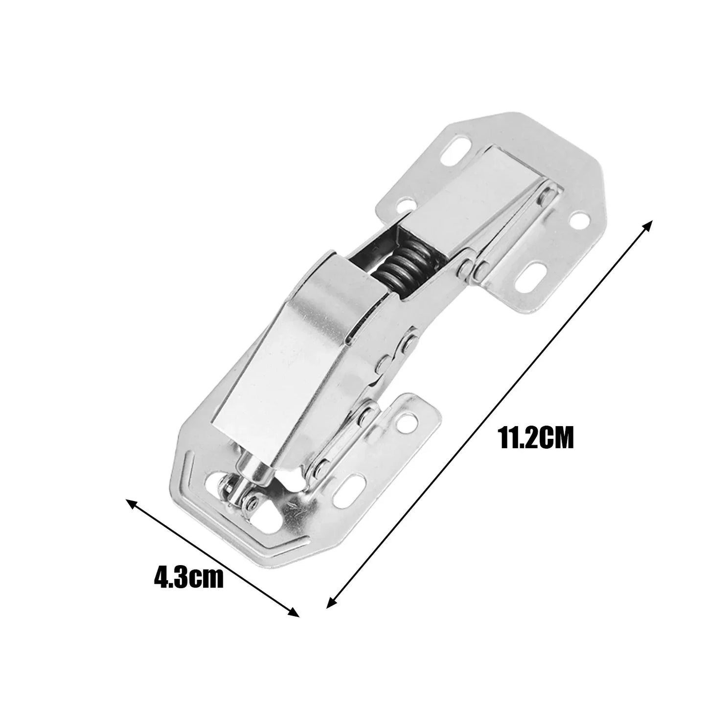 10/1PCS Cabinet Hinges 90 Degree No-Drilling Hole Hydraulic Buffer Hinge Soft Close Concealed Cupboard Door Furniture Hinges