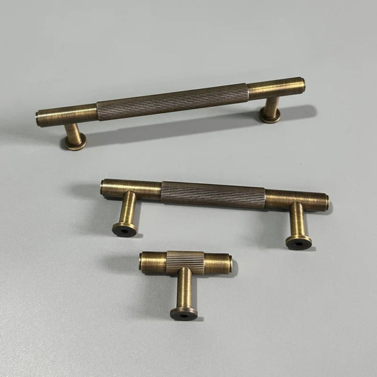 Solid Brass Furniture Handles Antique Bronze Wardrobe Dresser Cupboard Cabinet Drawer Shoe Box Wine Bar Pulls Knob Hardware Pull