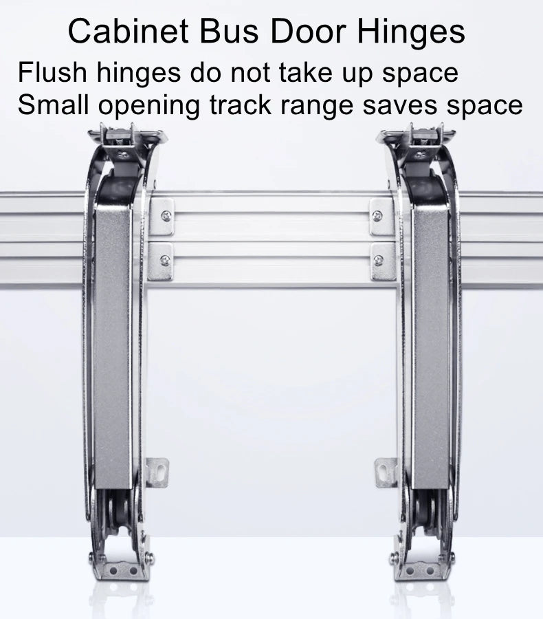 Bus door hinge sliding door hardware sliding rail smart hardware closet folding door accessories cabinet floor cabinet