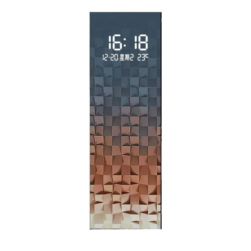 Nordic Style Digital Clock Wall Art Aesthetic Unique Luminous Modern Digital Clock Living Room Orologio Da Parete Home Decor