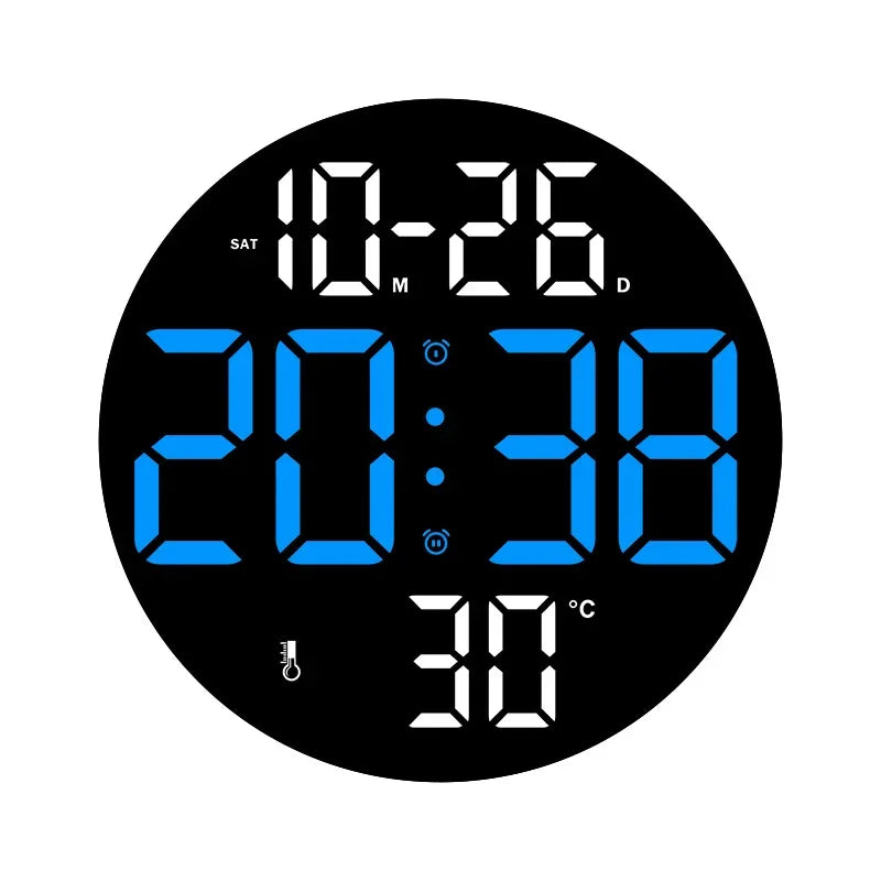 Buy LED Wall Clock with Dual Alarms - Only $57.48 | Free Shipping