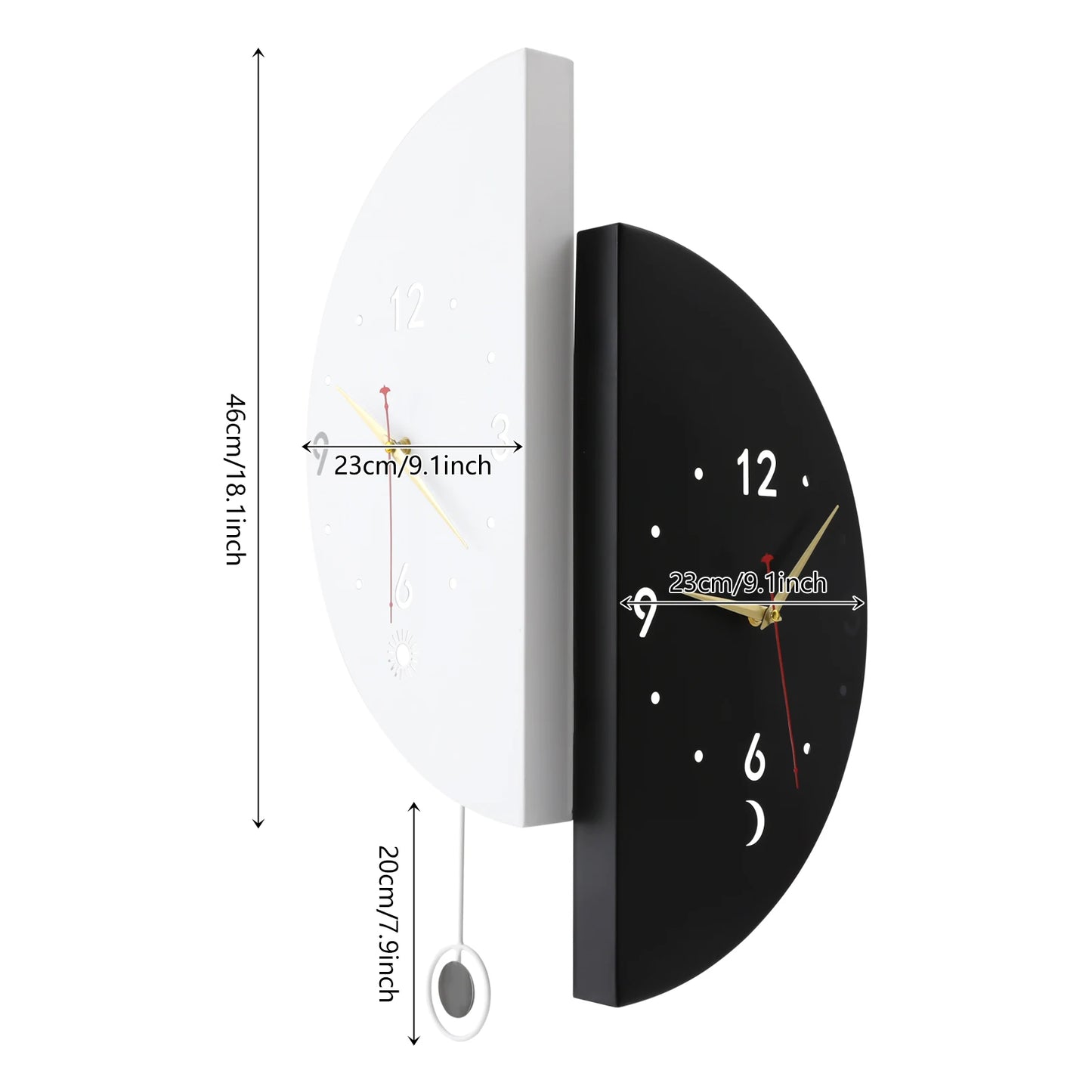 Wall Clock Decoration, Double-sided Corner Wall Clock, Modern Wall Clock，Wall mounted clock，bookstores, flower shops，living room