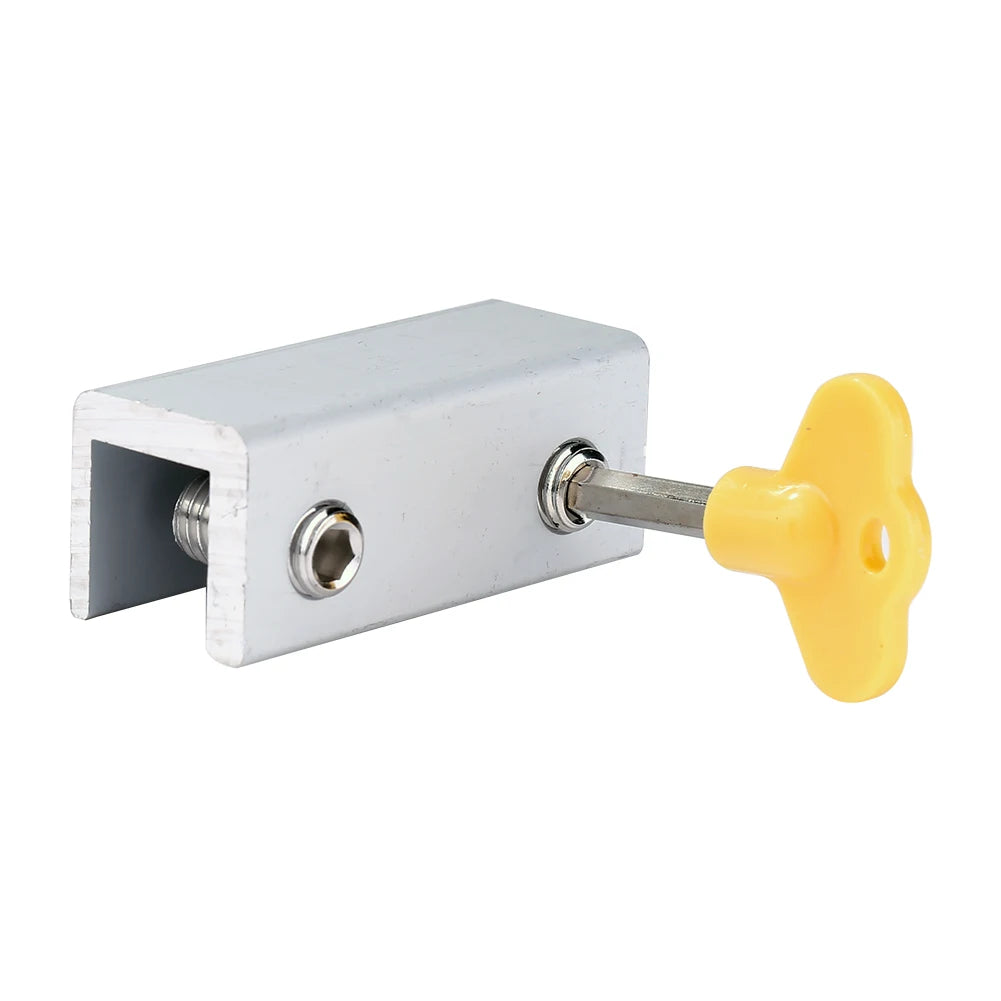 1-10PCS Aluminum Alloy Window Lock Stopper Sliding Sash Stopper Cabinet Locks Straps Anti-theft lock Window Sliding Door