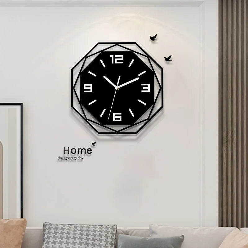 Modern minimalist decorative wall clock  silent acrylic material  minimalist personality  atmospheric art quartz clock