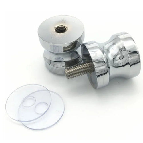 2024 Stainless Steel Back-to-Back Glass Door Knob Puller Push Bathroom Shower Handle 3 Types