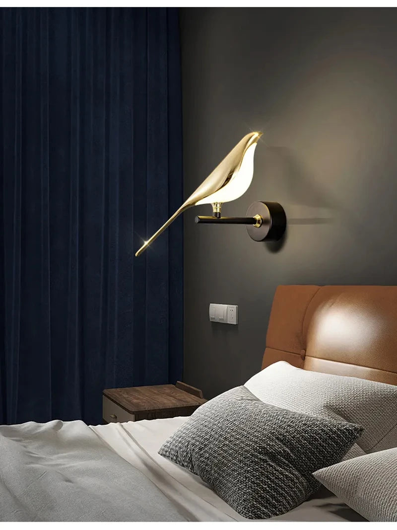 Buy Nordic Golden Bird LED Wall Lamp | Save 20% Now
