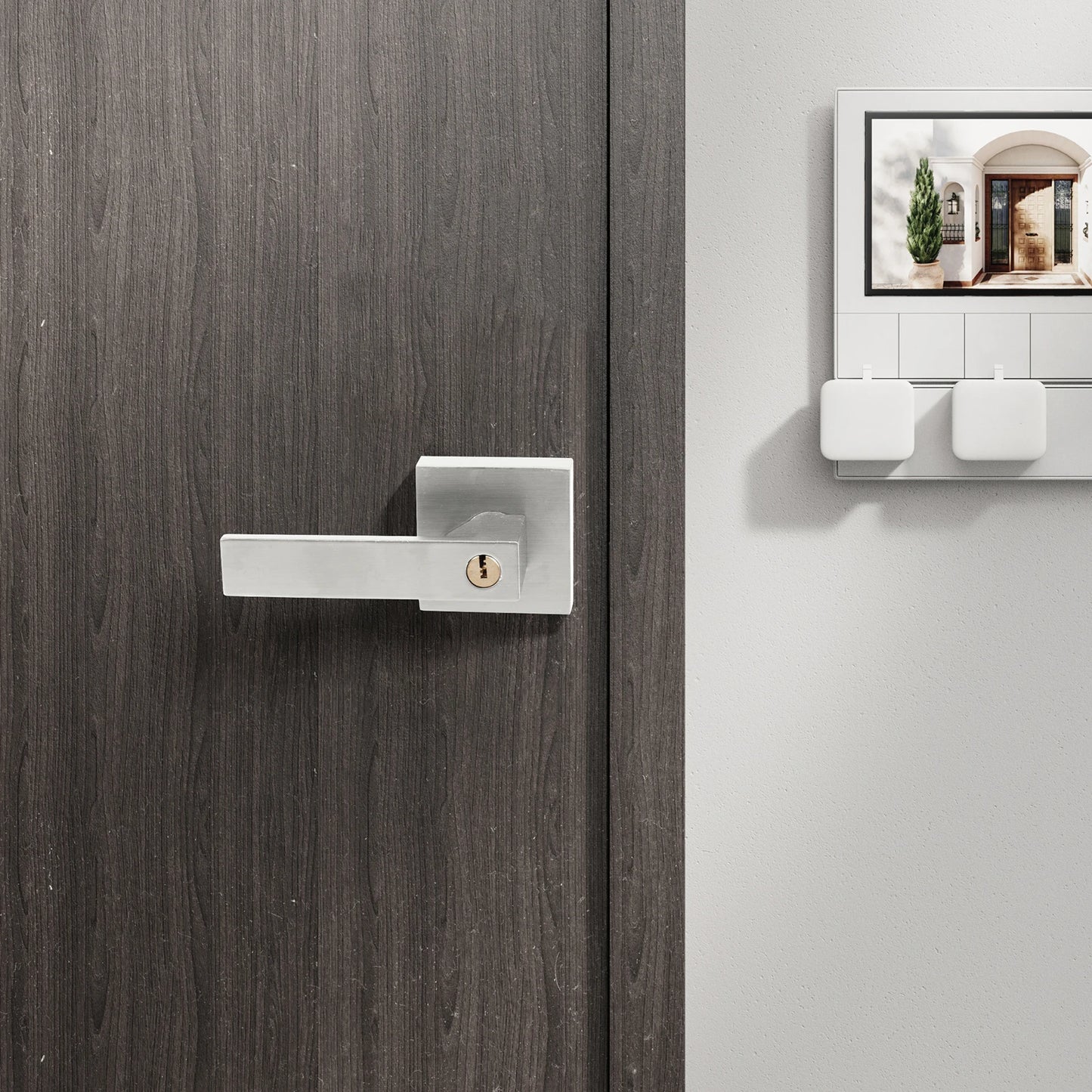 Door Lever Handle | Heavy Duty Door Lever Lock | 12 Pieces Anti-Theft Handlesets, Entrance Handle for Bedroom Closet