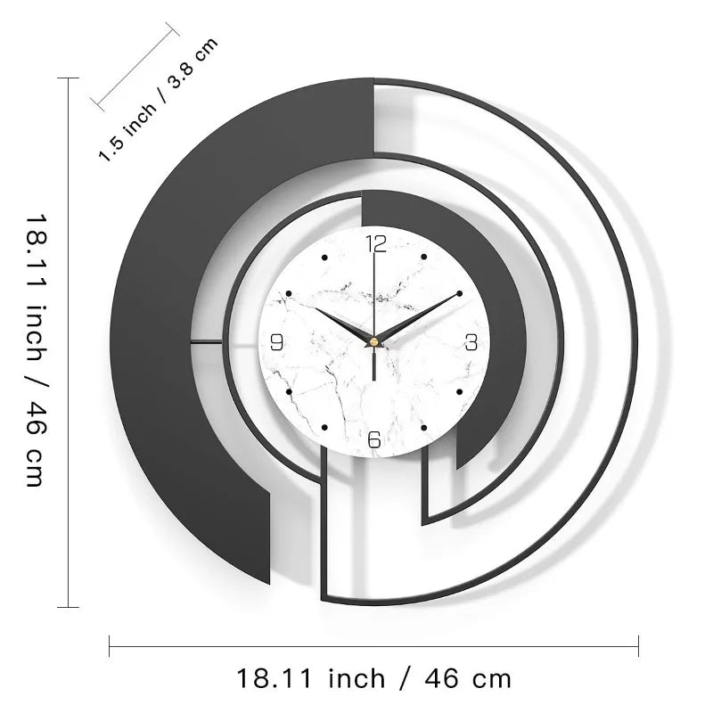 Wall Clock Living Room Light Luxury Fashion Home Decoration Simple Entrance Creative Art Internet Celebrity Clock Wall Hanging