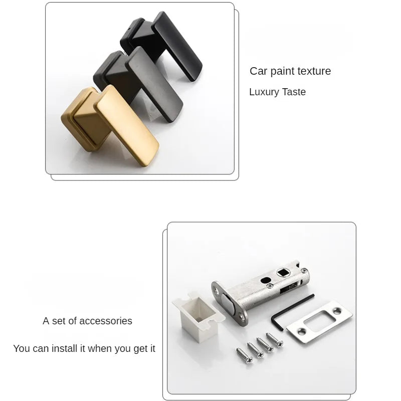 Lowest price invisible door handle anti backlock wooden door hidden door single side lock withkey hidden lock furniture hardware
