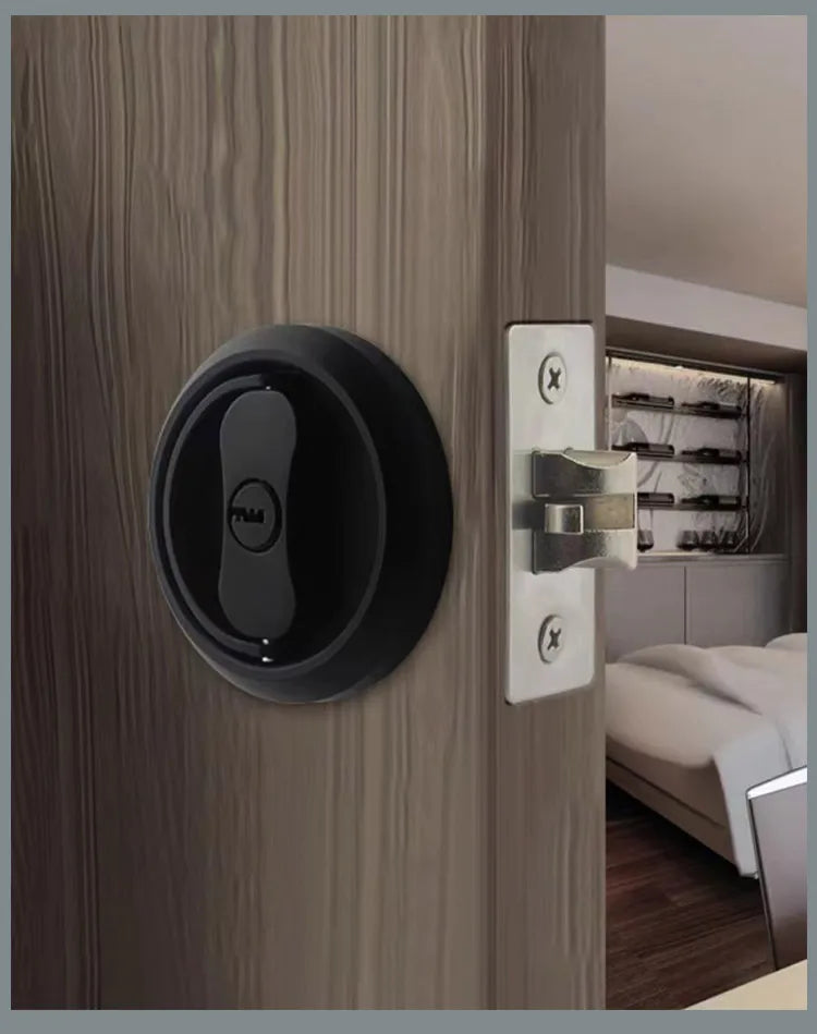 304 Stainless Steel Invisible Door Lock Hidden Lock Invisible Lock Background Wall Sliding Door Lock Double Hook Anti-theft Lock