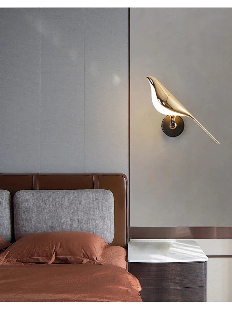 Buy Nordic Golden Bird LED Wall Lamp | Save 20% Now