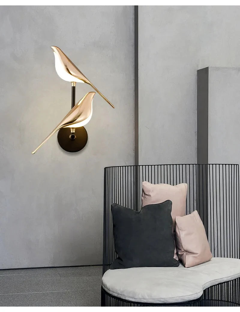 Buy Nordic Golden Bird LED Wall Lamp | Save 20% Now
