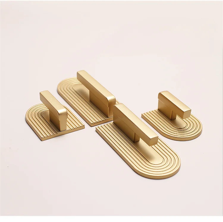 Golden Cupboard Door Handle Modern Minimalist Wardrobe Door Knob Drawer Knobs Shoe Cabinet Handle Furniture Handle