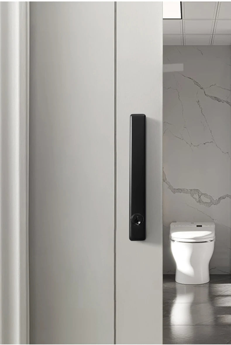 New Family Safety Sliding Door Lock Modern Simple Solid Wood Door Lock Hook Lock Toilet Black Sliding Door Lock Furniture Lock
