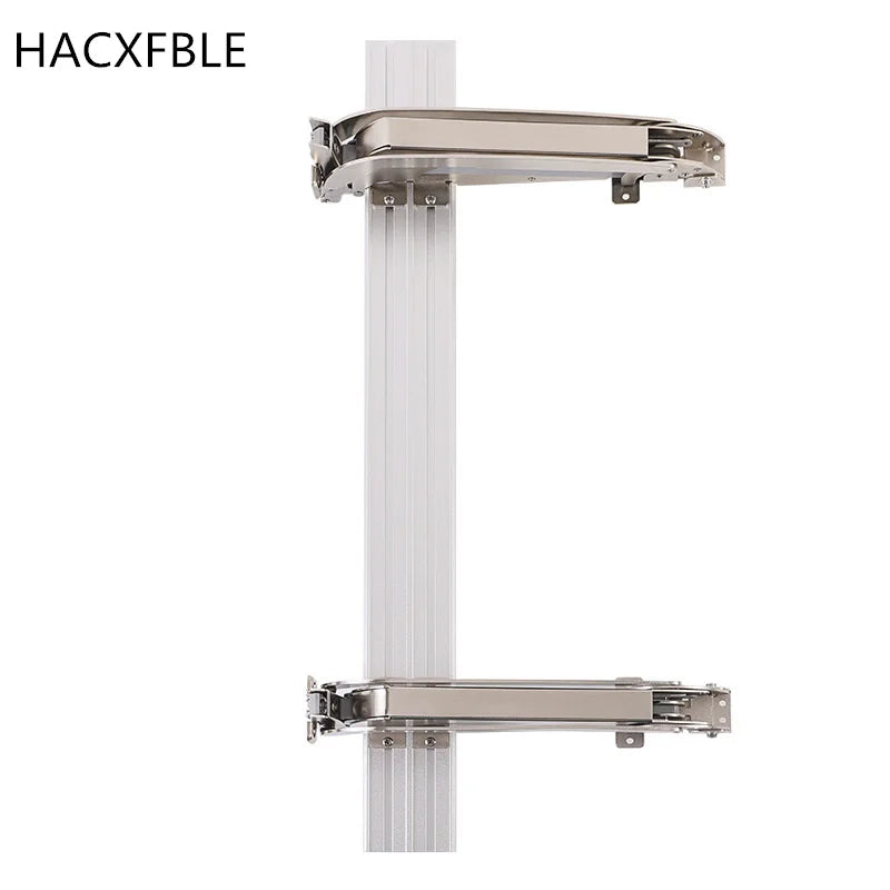 Cabinet Bus Door Hinges Wardrobe Folding Silent Slide Rail Lateral Swing Opening Damping Buffer Door Hinge Furniture Hardware