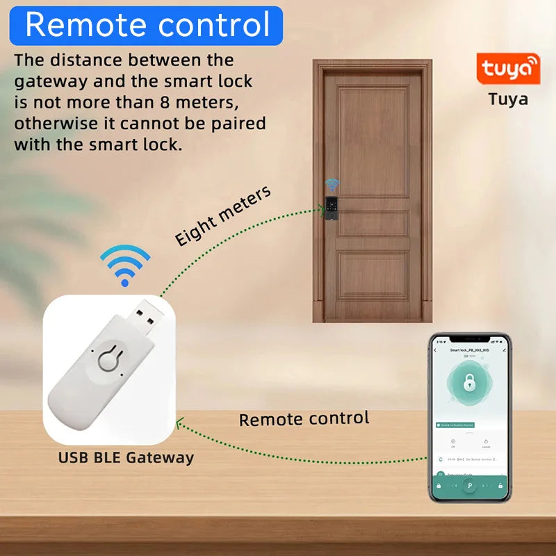 XSDTS Entry Smart Door Lock IC Card Key/Password/Fingerprint Tuya Smartlife APP Unlock Front Door Smart Lock Deadbolt