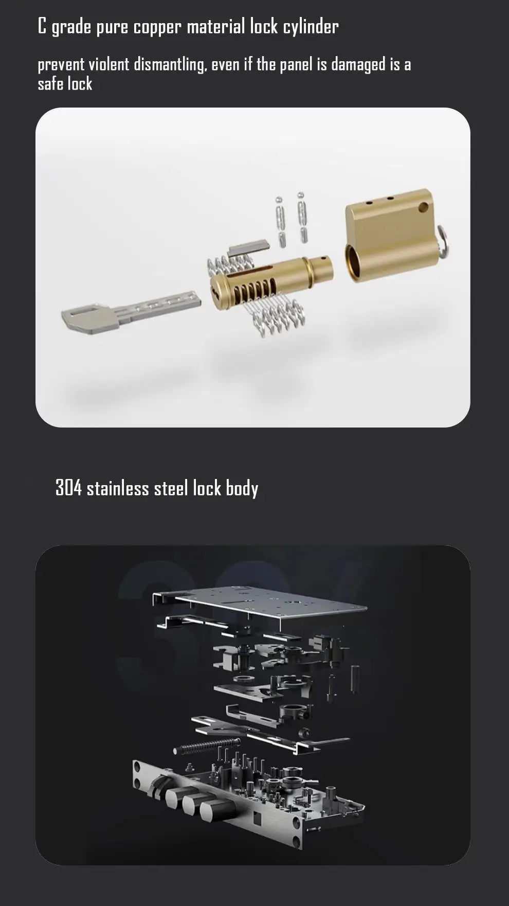 Wifi Tuya APP Face Recognition Smart Door Lock With Camera Video Call Voice Intercom Digital Door Lock Automatic Door Lock