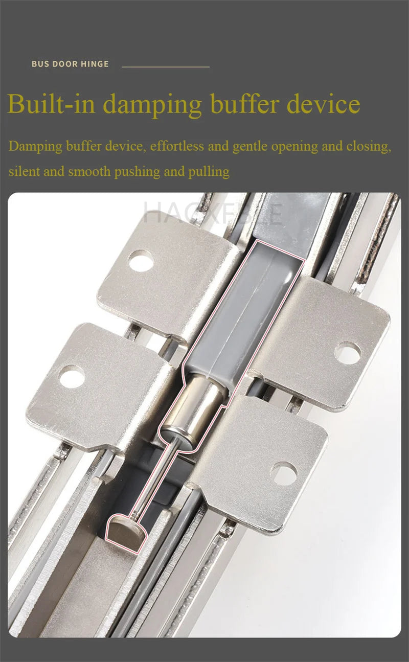 Cabinet Bus Door Hinges Wardrobe Folding Silent Slide Rail Lateral Swing Opening Damping Buffer Door Hinge Furniture Hardware