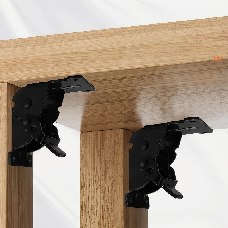 90 Grados, Mesa De Comedor, Sofá, Silla Bisagras Plegables Invisibles, Puertas De Armario, Herrajes Para Muebles，Conectores 2pc