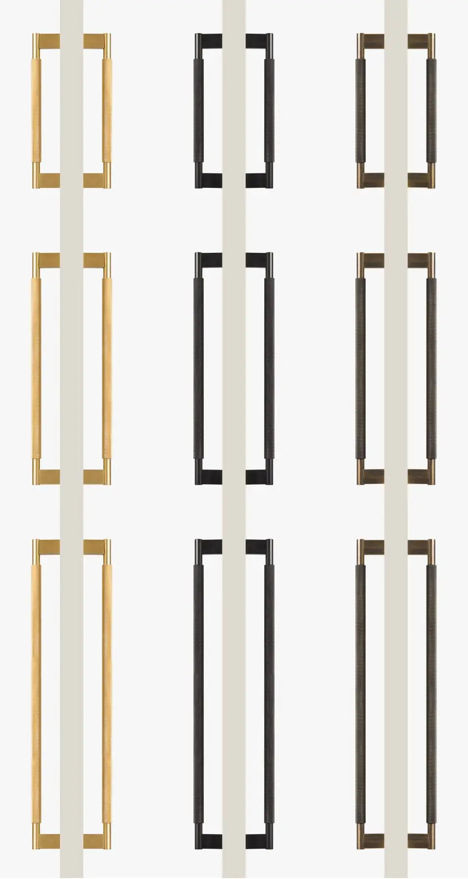 Nurlin Solid Brass Door Double Single Sided Cross Knurled Kitchen Refrigerator Appliance Closet Pull Bar Wood Gate Glass Door