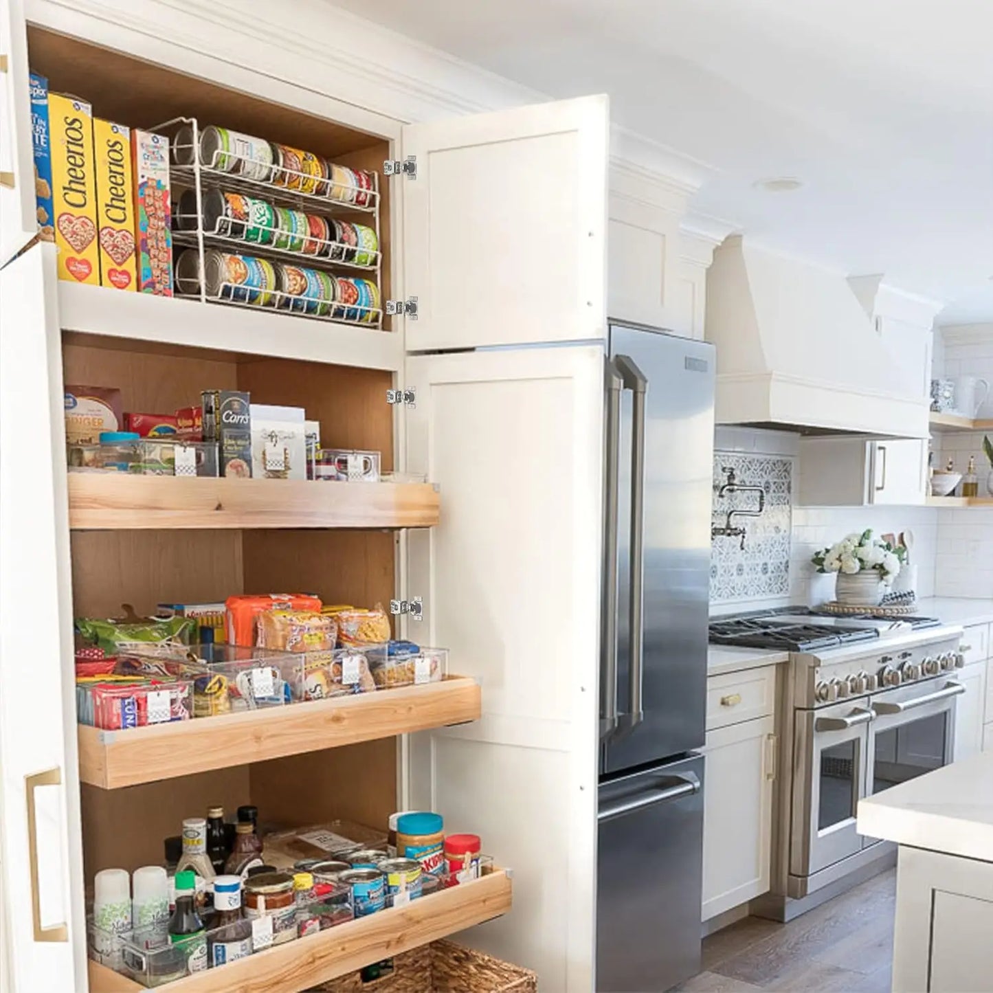 Viladepot 1/2" Cabinet Hinges Small Overlay Concealed Face Frame Hinges 105° Open Angle 4D Adjustable Soft Close Self Closing
