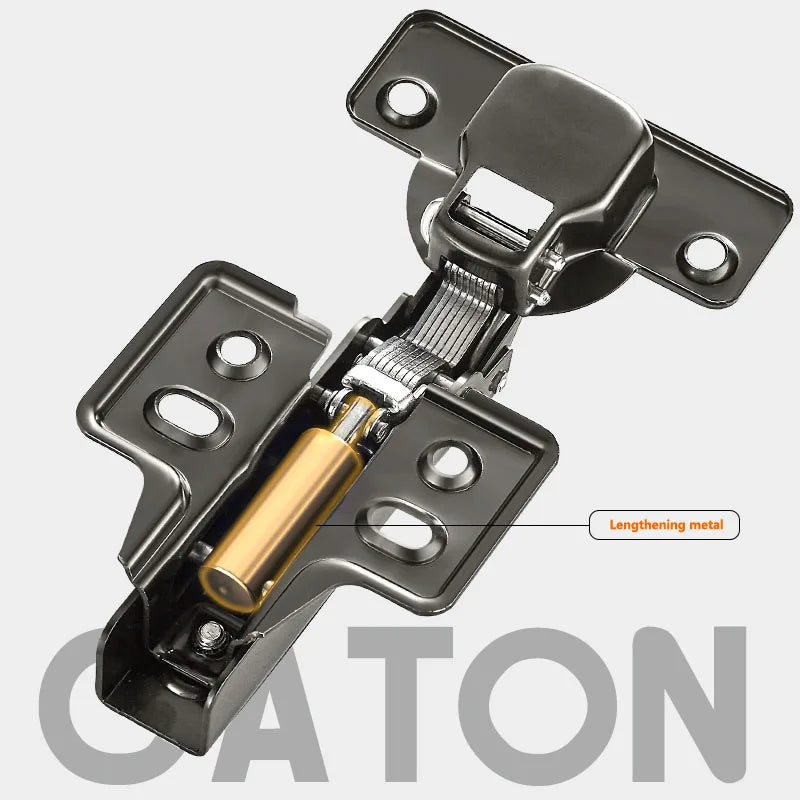 1pc Cold Rolling Steel Furniture Hinge Black-Grey Door Hydraulic Hinges Damper Buffer Soft Close For Cabinet Hardware