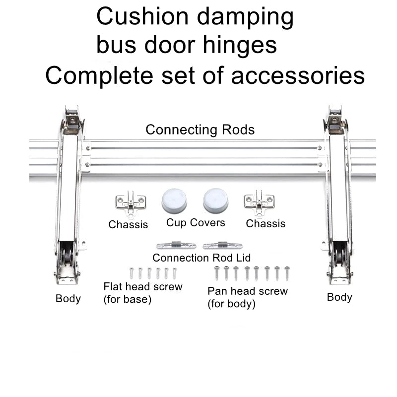Bus door hinge sliding door hardware sliding rail smart hardware closet folding door accessories cabinet floor cabinet