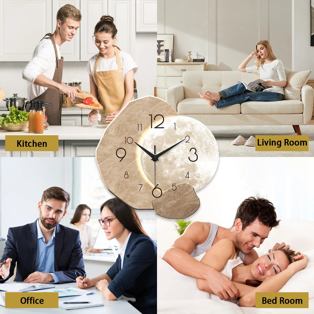 Buy Silent Wooden Wall Clock | Best for Decor - Save 20% Now