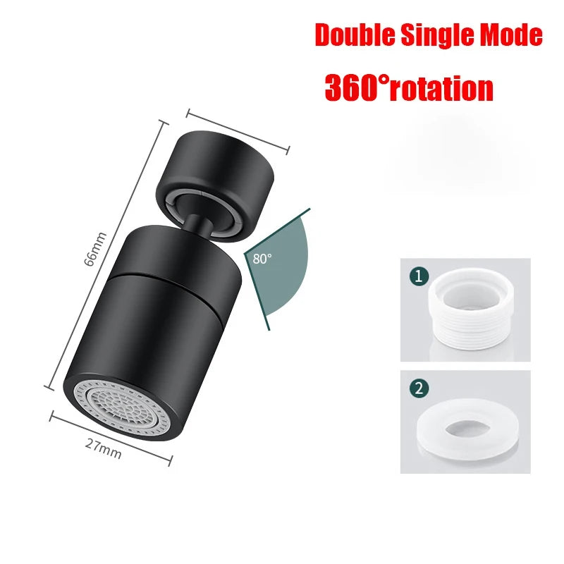 Kitchen Faucet Spray Head Filter Adjustable 360° Rotary Splashback Tap Nozzle Bubbler Kitchen Sink Faucet Aerator Bathroom Fit