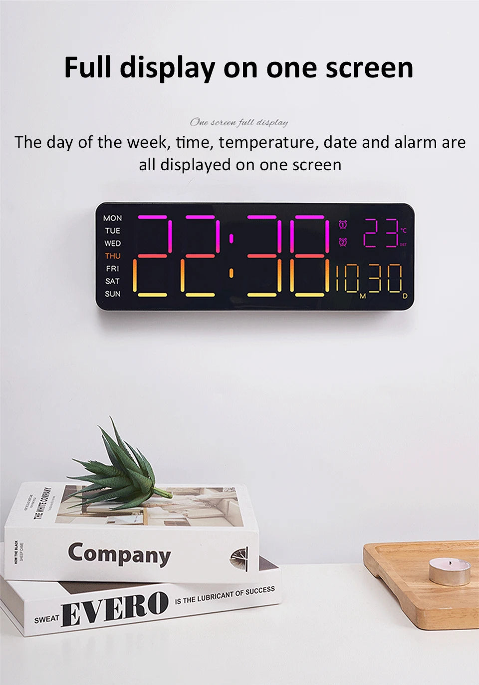 Best 13" LED Digital Alarm Clock for $81 | Free Shipping