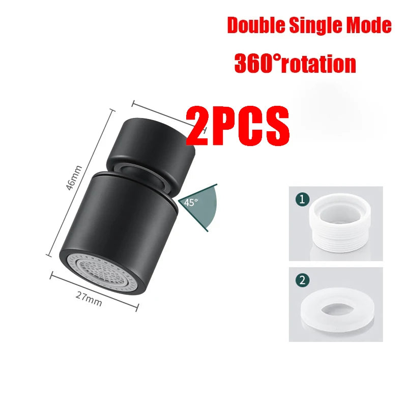 Kitchen Faucet Spray Head Filter Adjustable 360° Rotary Splashback Tap Nozzle Bubbler Kitchen Sink Faucet Aerator Bathroom Fit