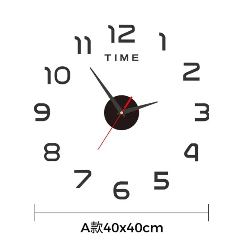 Buy Large 3D Wall Clock - Modern & Silent | Only $7.99