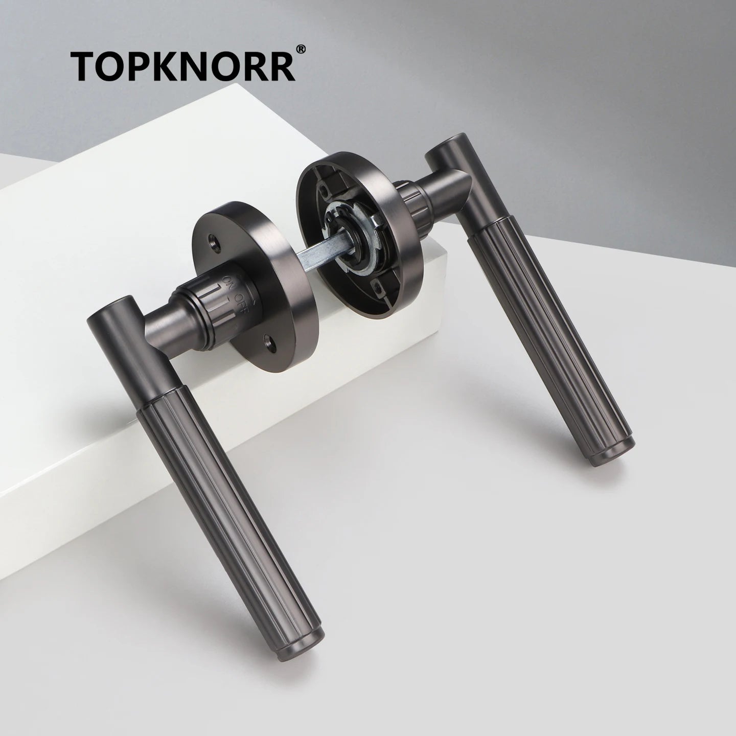 Bedroom Black Door Lock Magnetic Mute Lock Indoor Wooden Door Lock Bathroom Household Simple Door Handle Locks Handles Interior