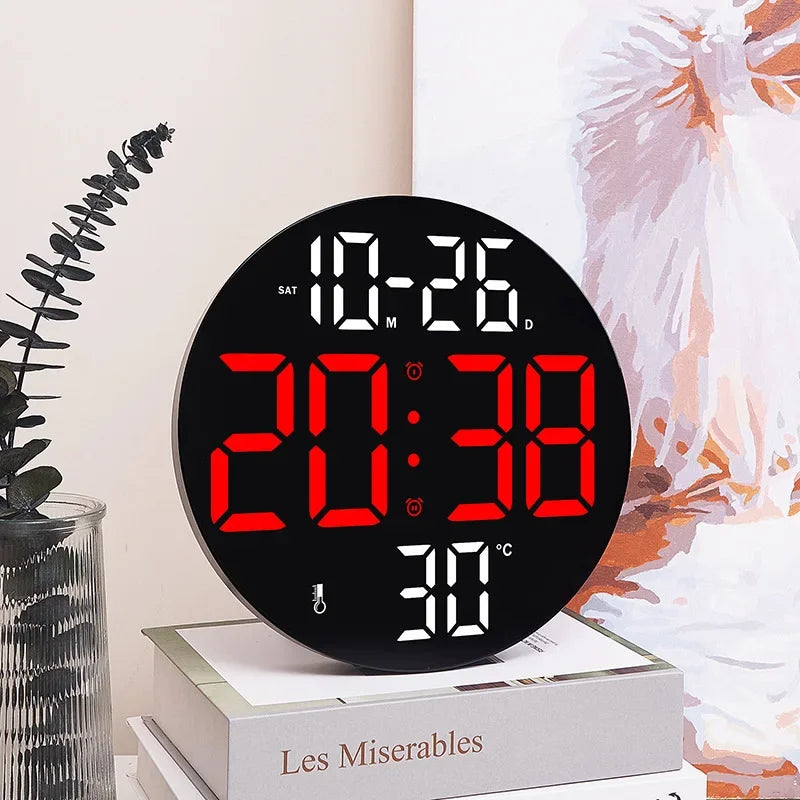Buy LED Wall Clock with Dual Alarms - Only $57.48 | Free Shipping